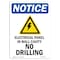 Signmission OSHA Notice, 5" Height, Electrical Panel In Sign With Symbol, 5" X 3.5", Portrait OS-NS-D-35-V-11666 - alternate 1